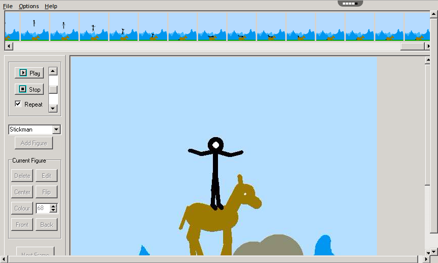 Create stick figure animations